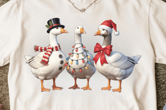 Download Vintage Christmas Cute Goose Png Clipart - Cute goose png Collection