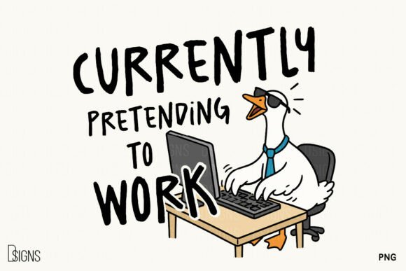 Download Sarcastic Funny Office Cute Goose PNG - Cute goose png Collection